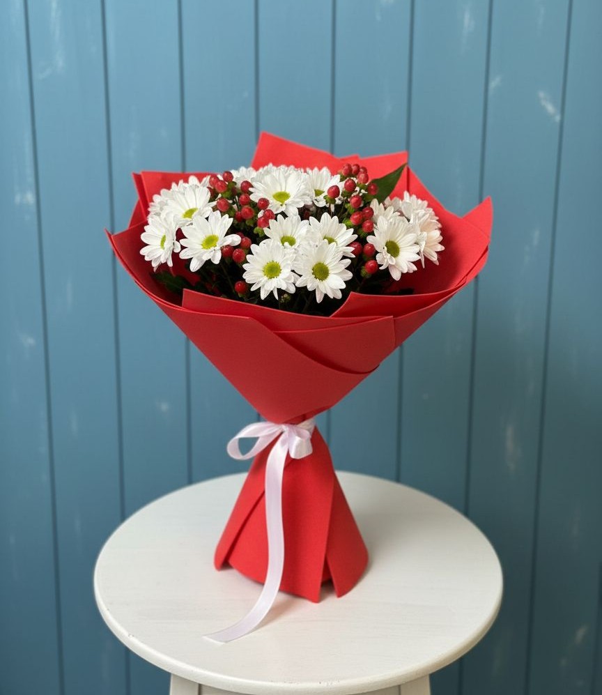 Букет цветов из: Хризантемы в Черемисиново