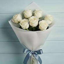 Букет 7 Белых роз Эдлесс Лав в Черемисиново