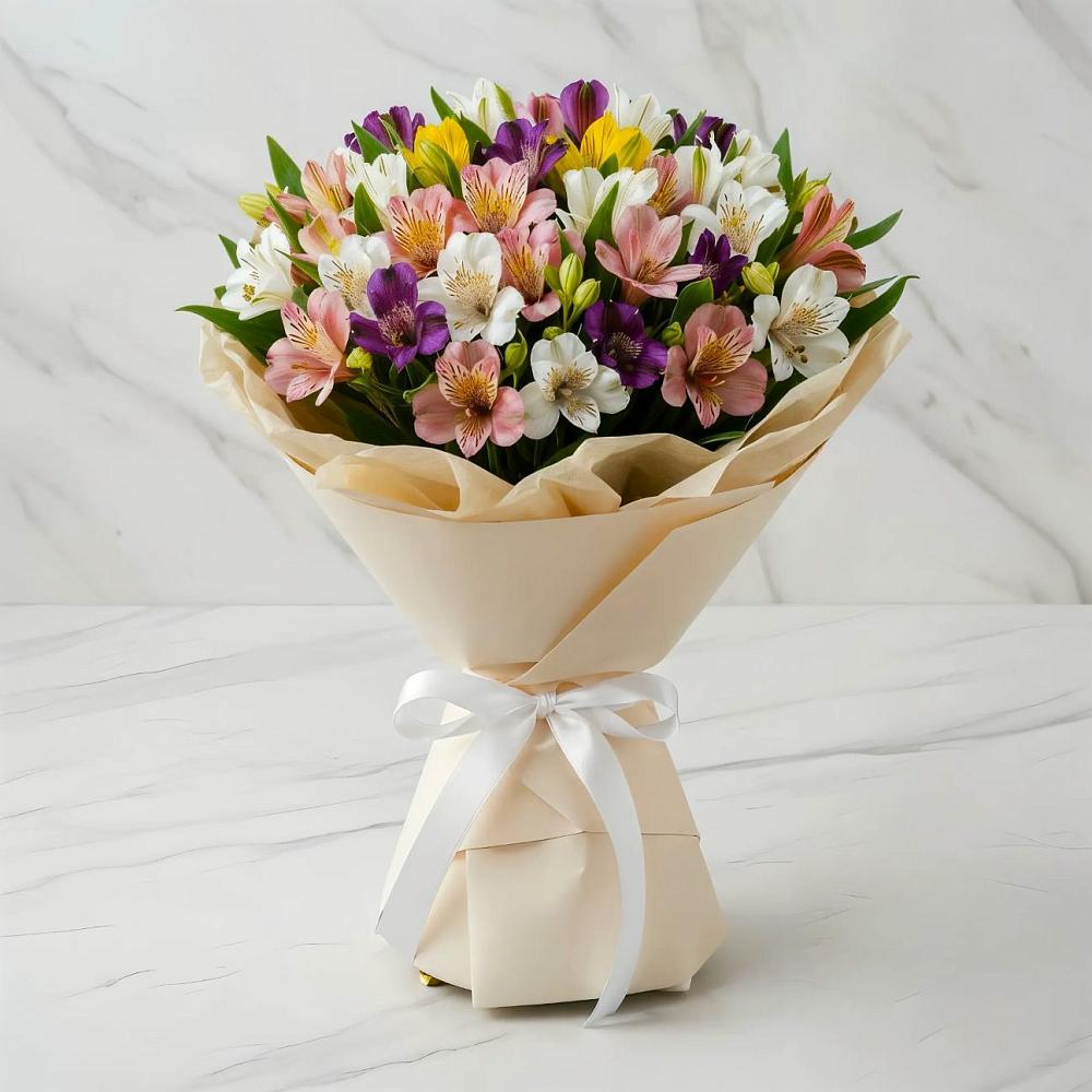 Букет цветов из: Альстромерии в Черемисиново