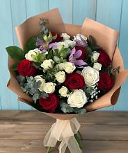 Букет цветов из:  Розы и Альстромерии в Черемисиново