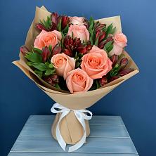 Букет цветов из:  Розы и Альстромерии в Черемисиново