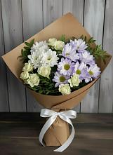 Букет цветов из:  Хризантемы и Розы в Черемисиново