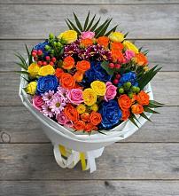 Букет цветов из:  Розы и Хризантемы в Черемисиново