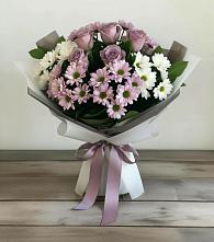 Букет цветов из:  Хризантемы и Розы в Черемисиново