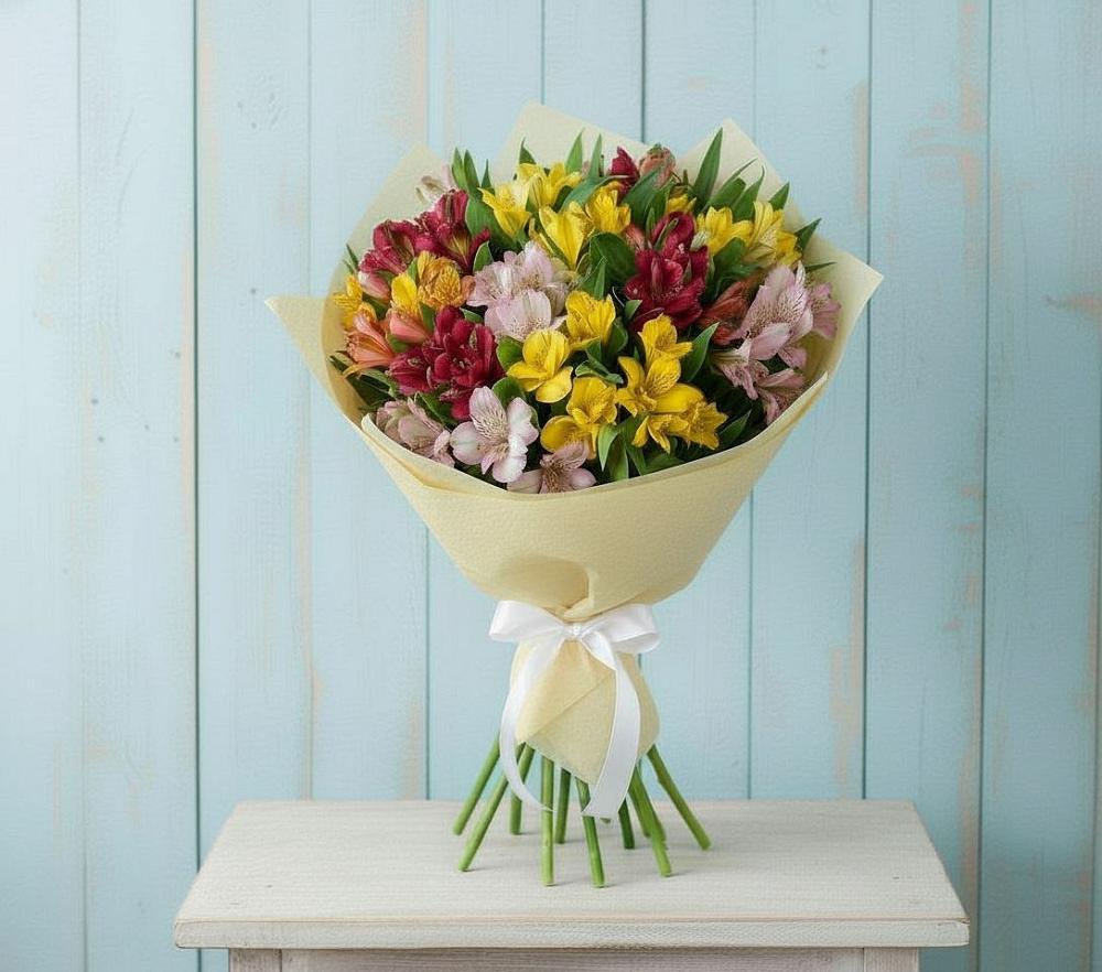 Букет цветов из: Альстромерии в Черемисиново