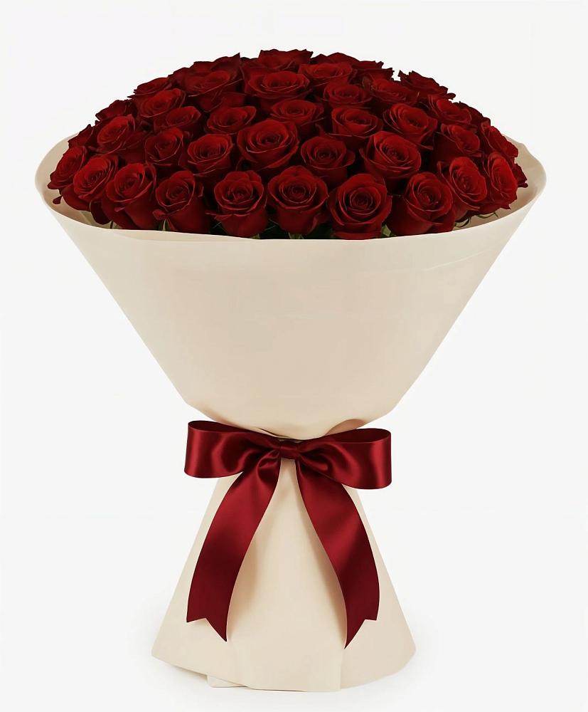 Букет 101 Бордовая роза Блэк Бакарра в Черемисиново