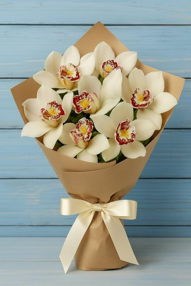 Букет цветов из: Орхидеи и Розы в Черемисиново