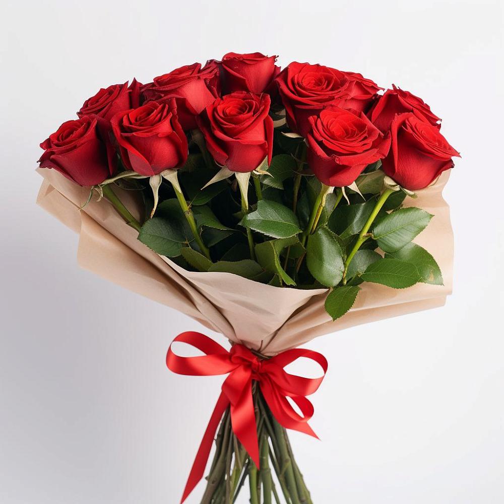 Букет 11 Красных роз Эдлесс Лав в Черемисиново