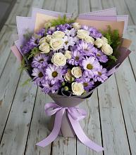 Букет цветов из:  Хризантемы и Розы в Черемисиново