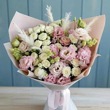 Букет цветов из:  Альстромерии и Розы в Черемисиново
