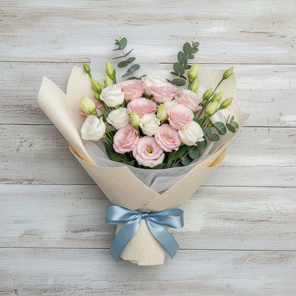 Букет цветов из: Лизиантусы в Черемисиново